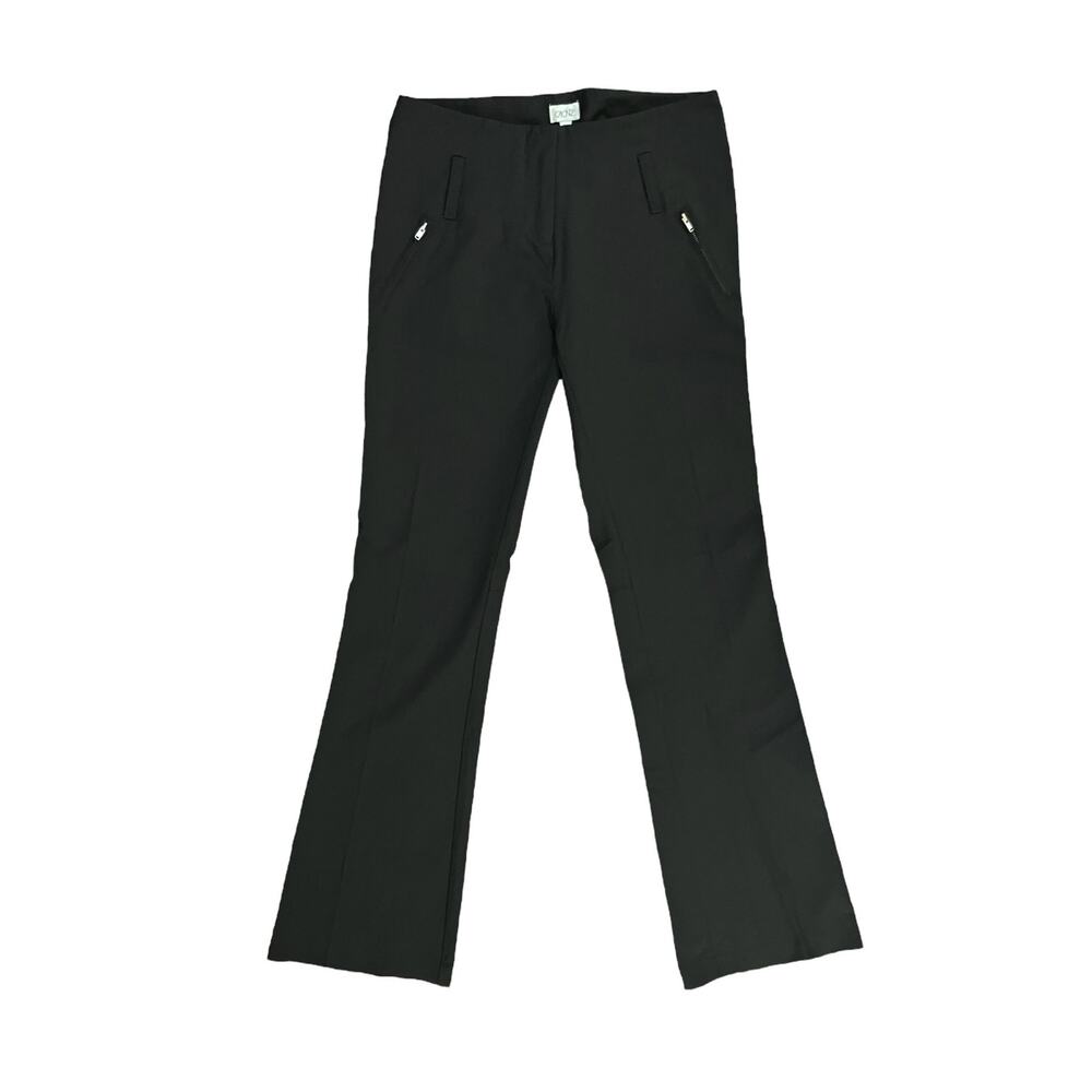 Cache Women's Black Flare Leg Dress Pants W/ Belt Loops 34" Inseam | Size 2 - Picture 2 of 8
